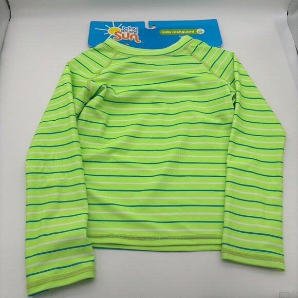 Bring on the Sun Kids Swim Shirt Rash Guard UPF 50+, Large NWT Summer Pool Beach - Picture 1 of 3